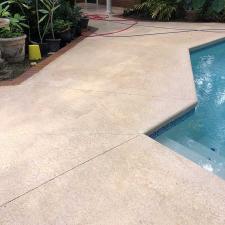 Soft Washing a Pool Patio Deck on Bobbin Brook Ln. in Tallahassee, FL